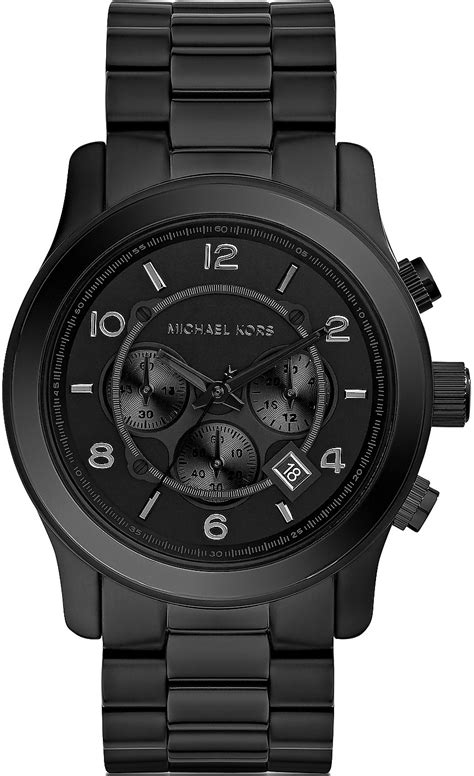 michael kors men's watch black